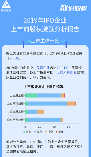 2019年IPO企业上市前股权激励数据分析报告